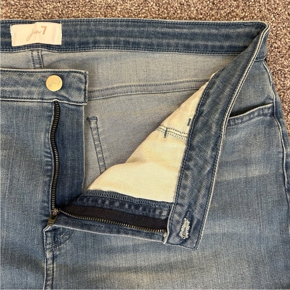 JEN7 by 7 For All Mankind Women's Cropped Kick Jeans Blue Size 18 - NWT $109 - Picture 5 of 16